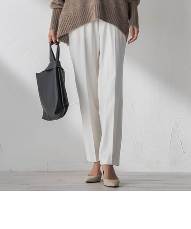 両面起毛2WAYストレッチテーパードパンツ