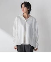 【大きいサイズ】ストレッチダンボールジップパーカー