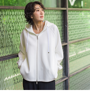 ストレッチダンボールジップパーカー