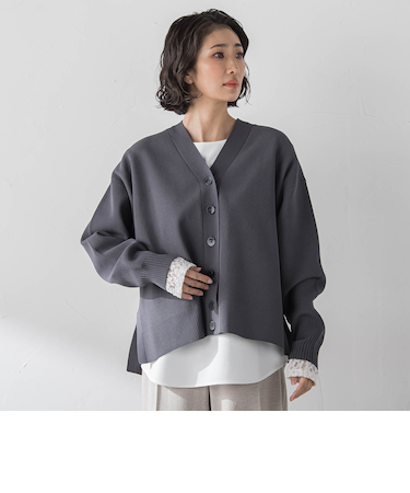 【WEB限定カラーあり】スポンディッシュニットカーディガン
