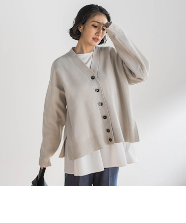 【WEB限定カラーあり】スポンディッシュニットカーディガン