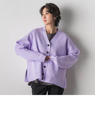 【大きいサイズ/WEB限定カラーあり】スポンディッシュニットカーディガン