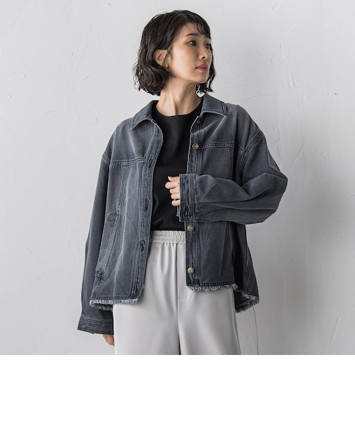 【大きいサイズ】デニムジャケット