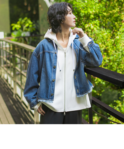 【大きいサイズ】デニムジャケット