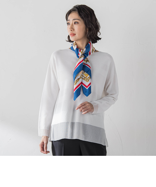 【大きいサイズ】レクサスガーターニット