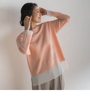 【大きいサイズ】レクサスガーターニット