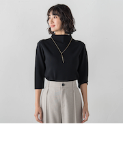 【大きいサイズ】モックネックニット