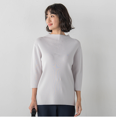 モックネックニット