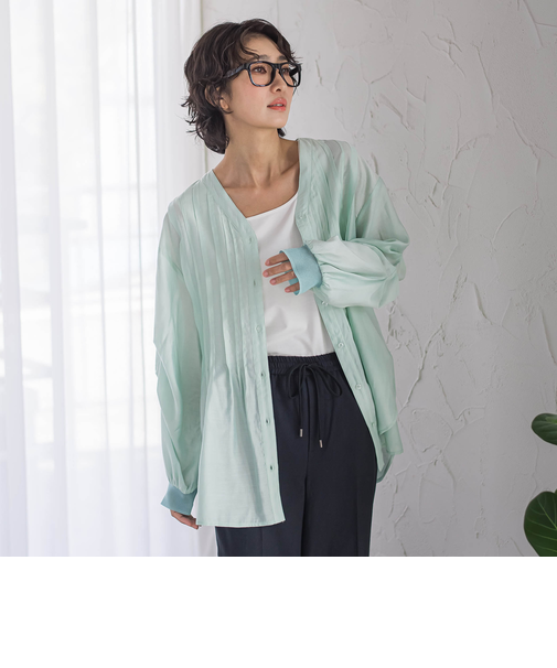 【WEB限定】シルキーローンブラウス