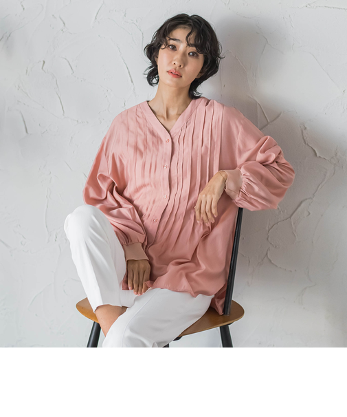 【WEB限定】シルキーローンブラウス