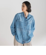 シアーデニムシャツ