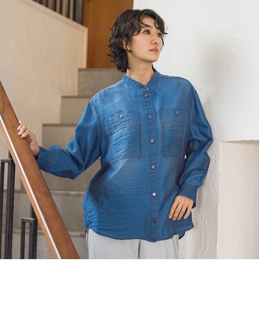 シアーデニムシャツ