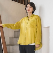 【新色追加】“洗える麻”トーンアップシャツ