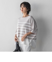 【WEB限定】”涼感”ボーダーニット