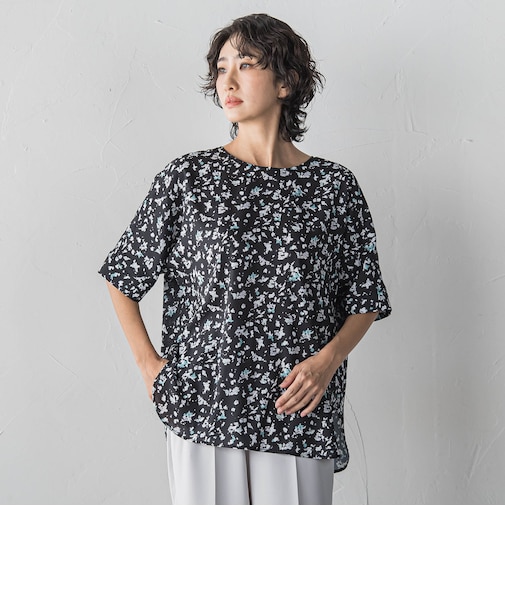 【大きいサイズ】幾何柄ブラウス