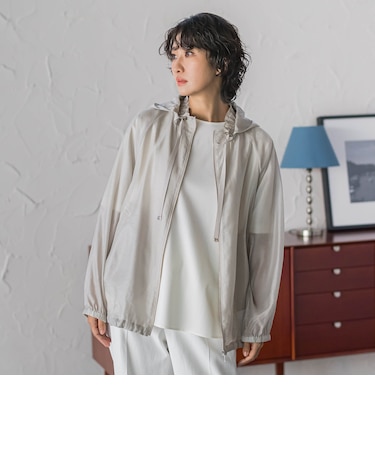【大きいサイズ】シアーブライトフードブルゾン