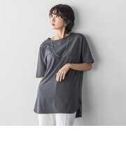 【WEB限定】”細身パンツも怖くない”Tシャツチュニック