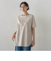 【WEB限定/大きいサイズ】”細身パンツも怖くない”Tシャツチュニック