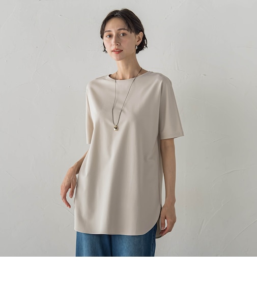 【WEB限定/大きいサイズ】”細身パンツも怖くない”Tシャツチュニック