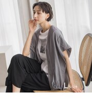【大きいサイズ】“着回し自在！”シアー2WAYブラウス