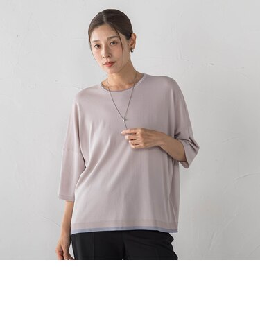 【大きいサイズ】ゆるTシャツニット