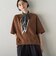 スカーフ付きジャージカットソー
