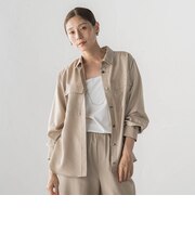 【SETUP対応】”Light & Soft Suede”スェードシャツ