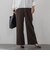 【SETUP対応】”Light & Soft Suede” ワイドパンツ