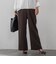 【SETUP対応】”Light & Soft Suede” ワイドパンツ