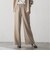 【SETUP対応】”Light & Soft Suede” ワイドパンツ