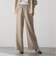 【SETUP対応】”Light & Soft Suede” ワイドパンツ