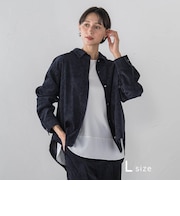 【大きいサイズ】グロッシーデニムシャツ