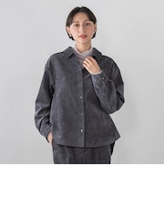 グロッシーデニムシャツ