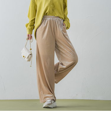 【秋冬に取り入れたい】コーデュロイワイドパンツ《洗濯機で洗える》