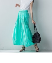 【バルーンデザイン】バルーンティアードスカート《洗濯機で洗える》