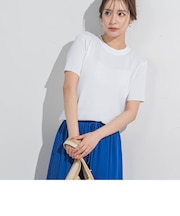 【接触冷感/遮熱機能】サラサラTシャツニット≪手洗い可能≫