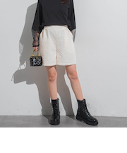 ふくれジャガードショートパンツ≪手洗い可能≫