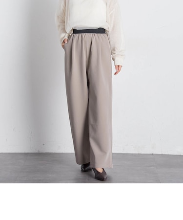 ウエストゴムタックワイドパンツ≪手洗い可能≫