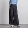 【セットアップ対応】ストライプワイドパンツ≪手洗い可能≫