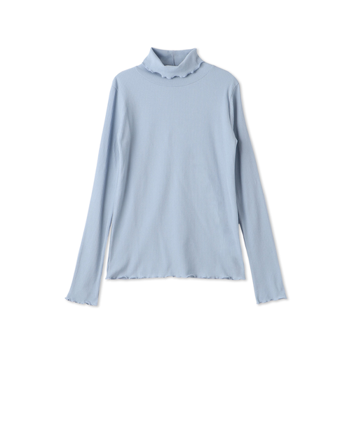 シアーテレコハイネックメロートップス≪手洗い可能≫