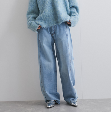 サイドシームデニムパンツ≪手洗い可能≫