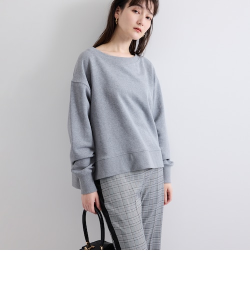 ボートネック裏毛スリットプルオーバー≪手洗い可能≫｜ビッキーの通販