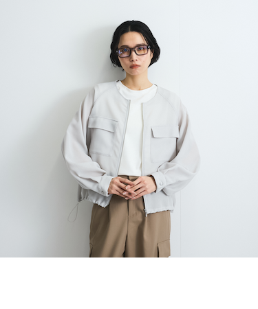 メッシュZIPブルゾン≪手洗い可能≫