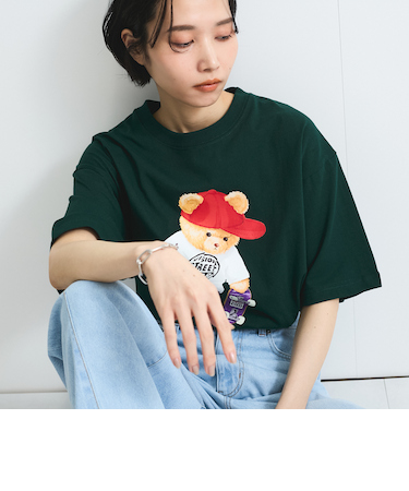 【VISION STREET WEAR】テディーベアTシャツ≪洗濯機で洗える≫