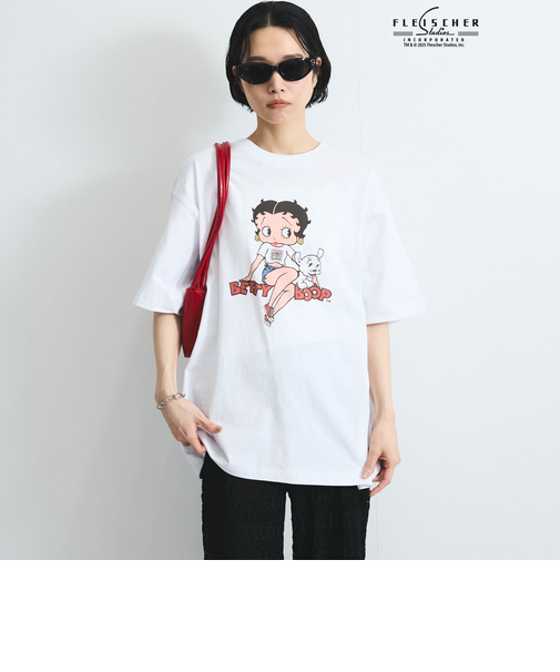 【VISION × Betty BoopTM】ヴィンテージプリントＴシャツ≪洗濯機で洗える≫