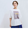 配色フォトプリントTシャツ≪手洗い可能≫