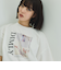 配色フォトプリントTシャツ≪手洗い可能≫