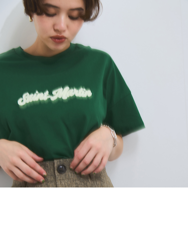 さがら刺繍ロゴTシャツ≪洗濯機で洗える≫