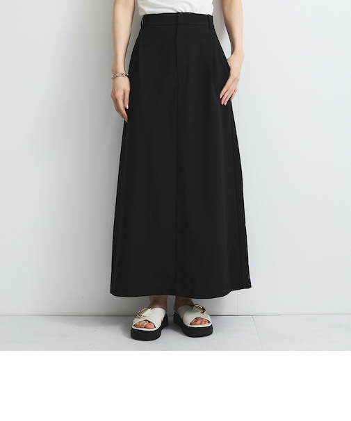 リネンライクタックスカート≪セットアップ対応/手洗い可能≫