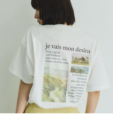 バックプリントオーバーサイズTシャツ≪手洗い可能≫